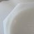 Anchor Hocking Fire-King Milk Glass Grapes Pedestal Square Bowl with gold trim, measuring approximately 8.5 inches....