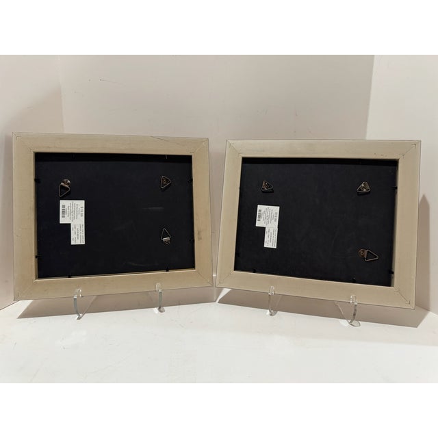 1920s Pair of Signed j.p. Benson Maritime Sailing Ship Etchings in Burl Wood Frames For Sale - Image 12 of 13