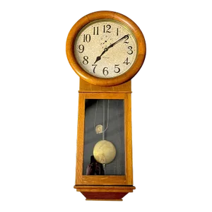 Antique Ansonia “Regulator #2” Single Weight Regulator Wall Clock