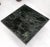 Dark Green to Black White Veins Square Marble Side End Coffee Table Stand For Sale - Image 9 of 12