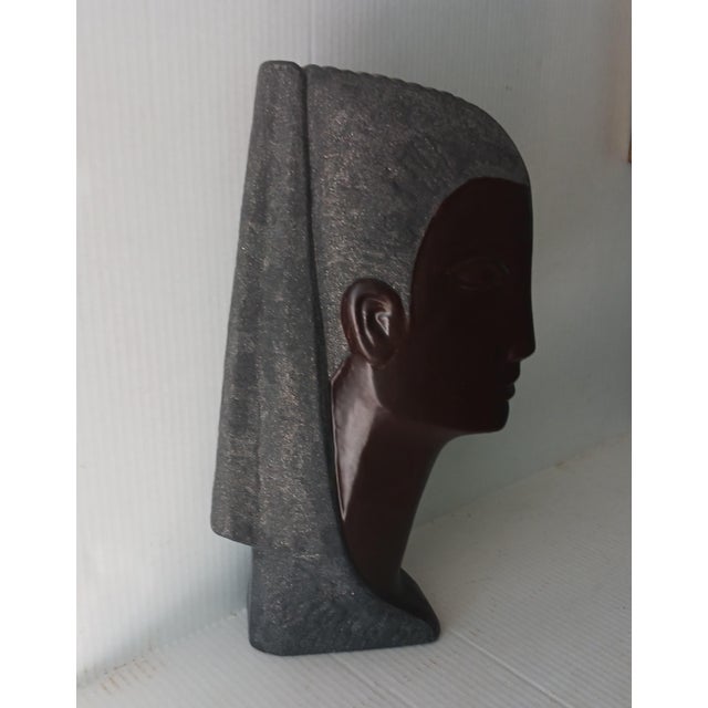 This is a strikingly sleek sculpture made by the famous Harris Pottery Co. of Chicago. Purchased from an estate on the...