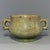 A vintage‑style Chinese Longquan celadon censer with two angular side‑handles. The whole surface is covered with natural...