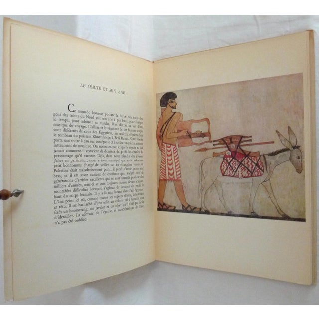 1950s 1950s Decorative and Illustrated Book, Nina Davies Et Al.'s Art Et Archeologie - La Peinture Egyptienne Ancienne, Cinquieme Album For Sale - Image 5 of 13