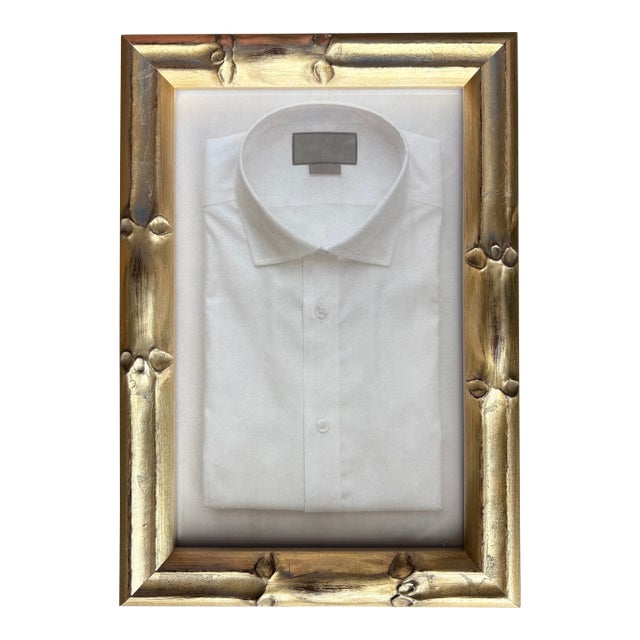 Contemporary Jefferson Hayman Crisp White Shirt Repro Print in Custom Frame For Sale