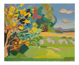 Mid 20th Century "Reaching Branches" Fauvist Landscape Oil Painting by Ernest Yarrow-Jones
