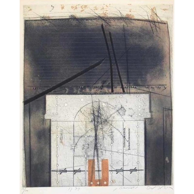 Karl Fred Dahmen, Germat, Edition 94/100, 1970s, Etching For Sale - Image 3 of 3
