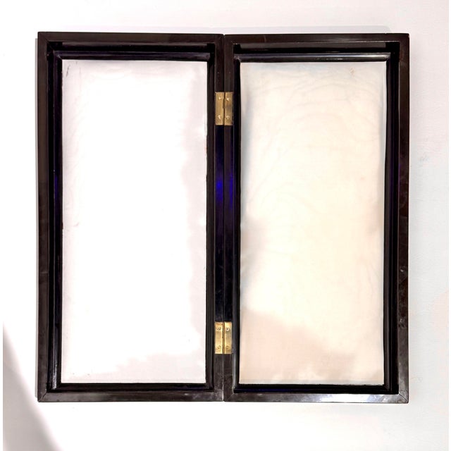 Vintage Chinese Black Lacquer & Mother-of-Pearl Inlaid Folding Chess Board For Sale In Los Angeles - Image 6 of 11