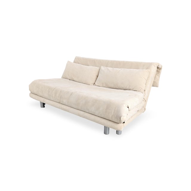 Ligne Roset Multy Sofa Bed in Suede and Beige from Ligne Roset For Sale - Image 4 of 12