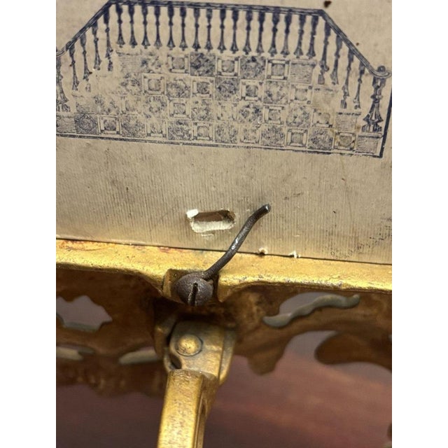 Metal Art Noveau Gilt Bronze Photo Frame For Sale - Image 7 of 10