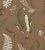 Sample - The House of Scalamandré Elsie De Wolfe - Outdoor Fabric, Greens on Brown For Sale