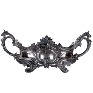 Antique French Louis XV Style Silver-plate Jardiniere