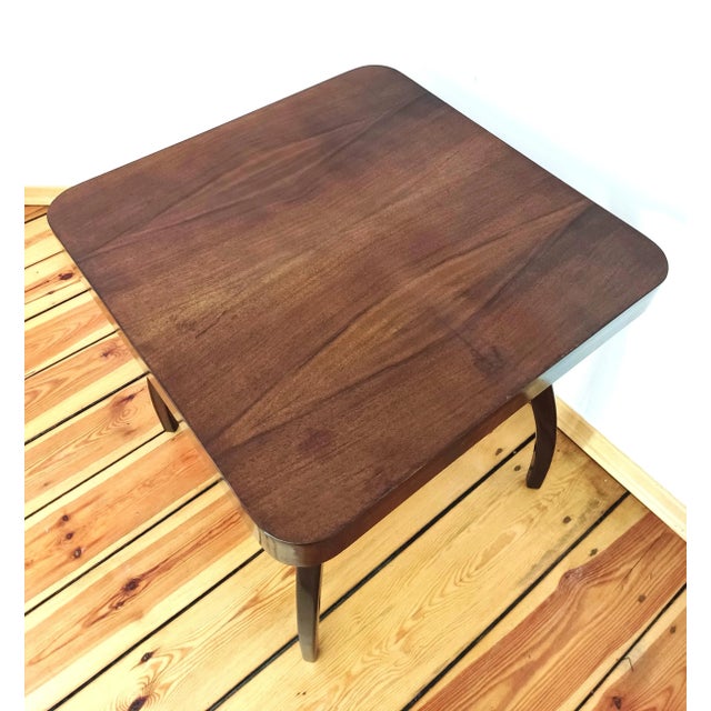 Brown Czechoslovakian Spider Table by J. Halabala for Up Races, 1940s For Sale - Image 8 of 10