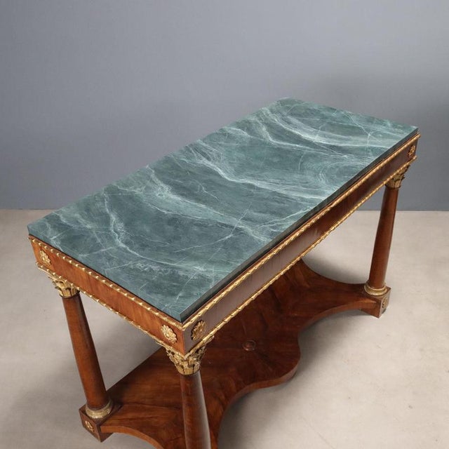 Empire Console Tables in Cherry, Set of 2 For Sale - Image 12 of 14