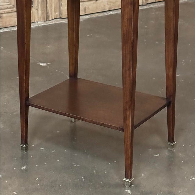Pair Mid-Century Louis XVI Style Mahogany End Tables For Sale - Image 9 of 18