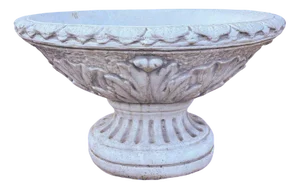 Large Marble Powder and Concrete Garden Pot Bowl