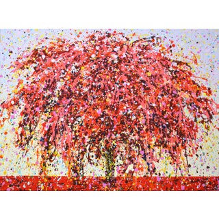 The Red Tree 2. Original Contemporary Painting For Sale