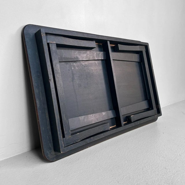 Black Vintage Japanese Low Table, 1950s For Sale - Image 8 of 10