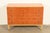French Romweber Style French Regency Louis XVI Burl Wood and Parcel Painted Three-Drawer Dresser Chest, Circa 1940s For Sale - Image 3 of 17
