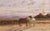 19th Century Equestrian Landscape Painting on Canvas by Lewis L. Shonborn For Sale - Image 4 of 10