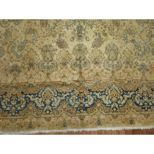 Late 20th Century Zabihi Collection Traditional Floral Persian Kirman Room Size Rug For Sale - Image 18 of 18