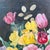 Paint Vintage Dutch Floral Still Life Oil Painting on Board For Sale - Image 7 of 11