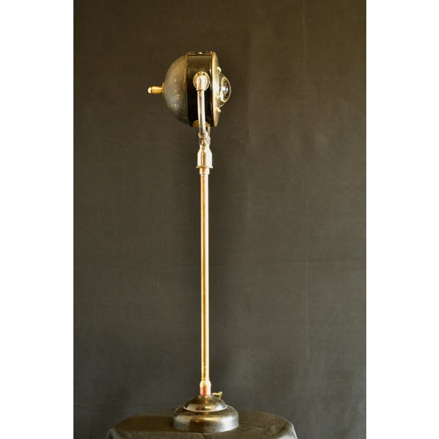 120 + years old Ritter dental engine transformed into a desk lamp. The head rotates almost 350 degrees to “spot light”...