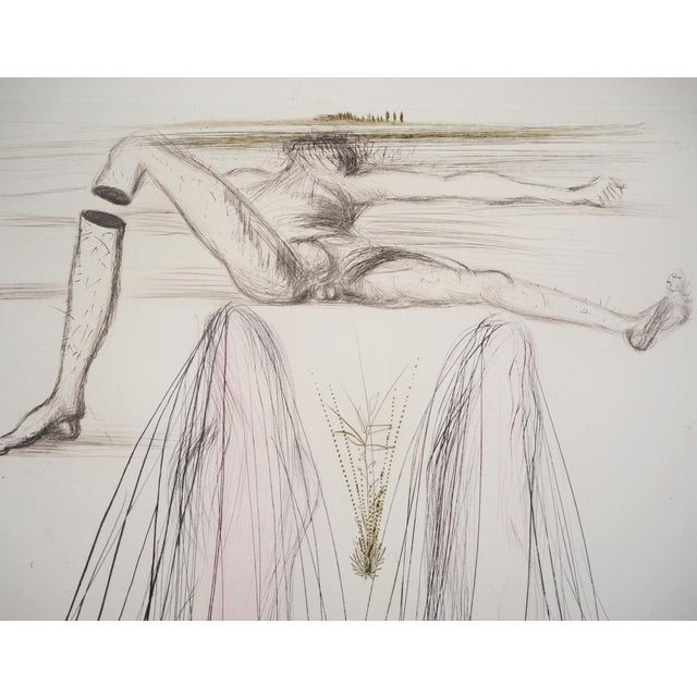 Salvador Dali The giant Beliagog Original color etching (aquaforte) Signed with the artist's monogram in pencil lower...