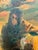 Portuguese Lighthouse Village Scene by J. Adamos, Mid-Century Oil on Canvas For Sale - Image 4 of 8