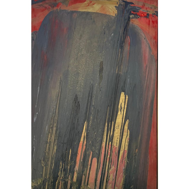 Abstract Francine Tint, Large Modernist Abstract Color Field Acrylic Painting Woman Artist Francine Tint For Sale - Image 3 of 18