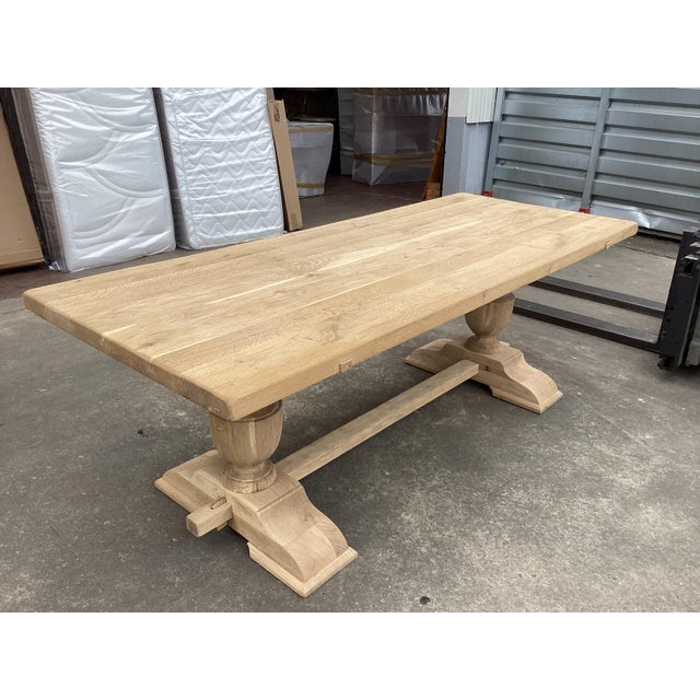 This is a fantastic example of a vintage French monastery table at its best. Having been sand-blasted in France and sanded...