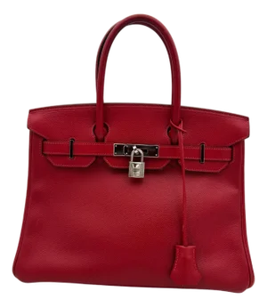 Hermès 30 Rouge Garance Epsom Leather Birkin 2015