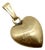 Vintage 14k Gold Puffy Heart Pendant / Charm For Sale