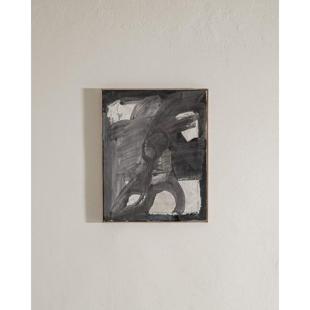 Bertil Berntsson, Swedish Decorative Composition, Oil on Canvas, 1962 For Sale - Image 6 of 6