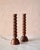 Mid-Century Modern "Albert" Hand Turned Walnut Candle Holders by Lostine, Set of 2 For Sale - Image 3 of 9