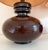 Mid 20th Century Brown Ceramic Table Lamps With Vintage Cork Shades, a Pair For Sale - Image 4 of 8
