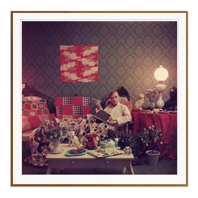 Capote at Home 1958 by Slim Aarons Framed C Print For Sale