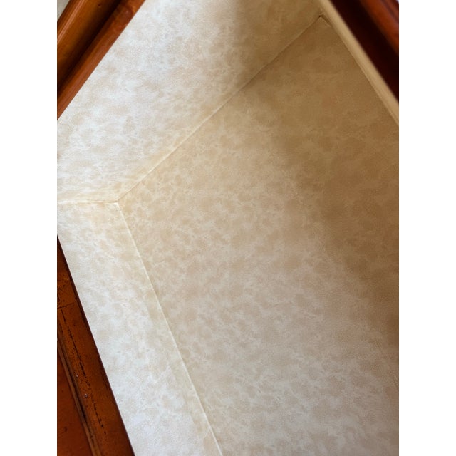 Vintage Italian Solid Cherry Wood Seven Drawers Dresser For Sale - Image 10 of 12