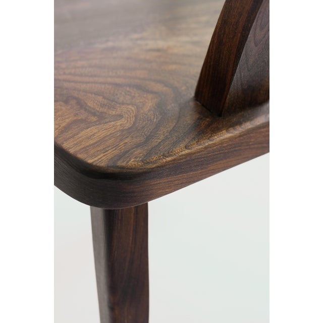 Olavi Hanninen T-Chair - Olavi Hanninen - Aranjou - Attributed - Brutalist Elm Chair For Sale - Image 4 of 5
