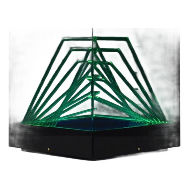 Teos Cube Illuminated Sculpture by James Rivière, 1970 For Sale