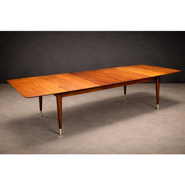 Modern Extendable Brazilian Modern Dining Table in Caviúna Wood by Giuseppe Scapinelli, 1950s For Sale - Image 3 of 12