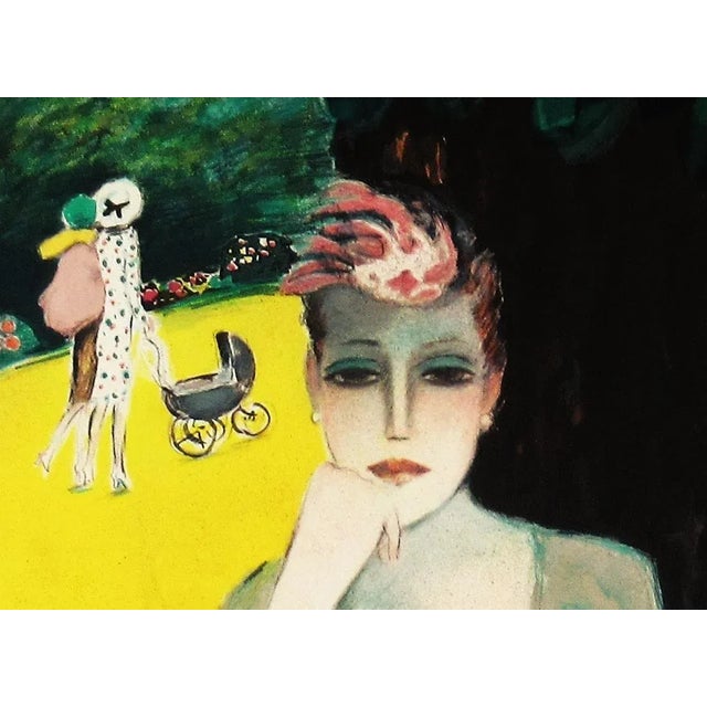 Jean-Pierre Cassigneul, "La Lettre" Large color lithograph, 1990 For Sale - Image 4 of 10