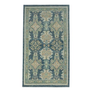 Turkish Oushak Rug 3'8" x 6'5" #17253 For Sale