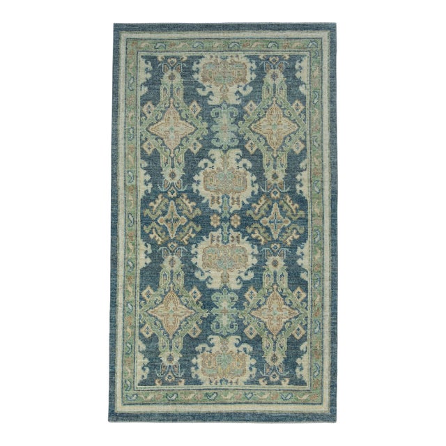 Turkish Oushak Rug 3'8" x 6'5" #17253 For Sale