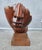 Neoclassical Stunning Large Mid Century Neoclassical Carved Wood Head Signed Macias Mexican Artist For Sale - Image 3 of 12