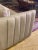 2020s Olivia & Quinn Leather Sofa With Channel Tufting For Sale - Image 5 of 12