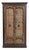 1970s Rustic Ranch Style 48" Wide Antique Door Corner Armoire For Sale