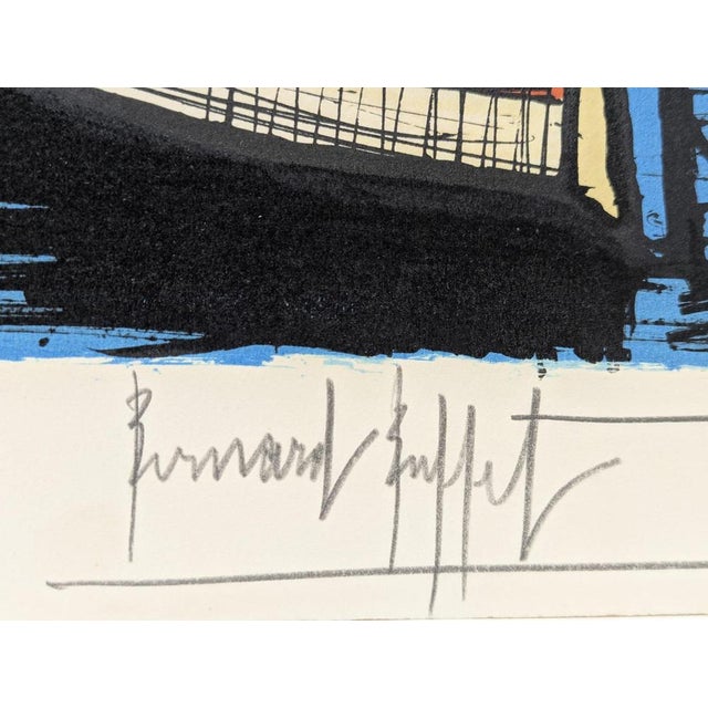 1980s Bernard Buffet, Saint-Tropez, The Yachts, 1984, Lithograph For Sale - Image 5 of 6