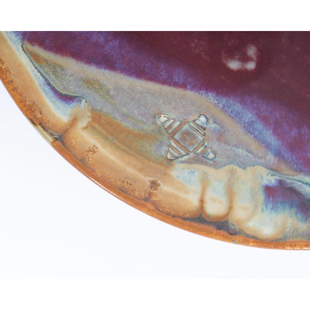 Red Scott Frankenberger Signed Studio Pottery Bowl For Sale - Image 8 of 8