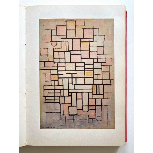 Piet Mondrian " Piet Mondrian Life and Work " Vintage 1956 1st Edition Large Volume Lithograph Print Modernist Art Book For Sale - Image 4 of 13
