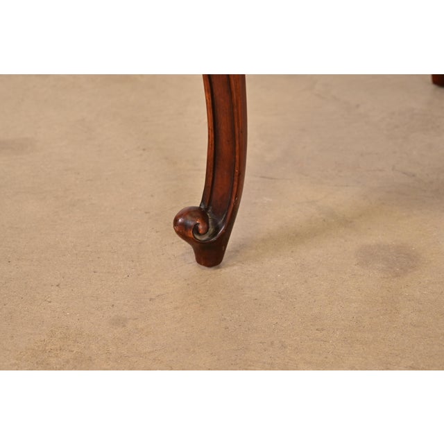Romweber Antique French Provincial Louis XV Carved Walnut Dining Chairs, Set of Six For Sale - Image 10 of 13